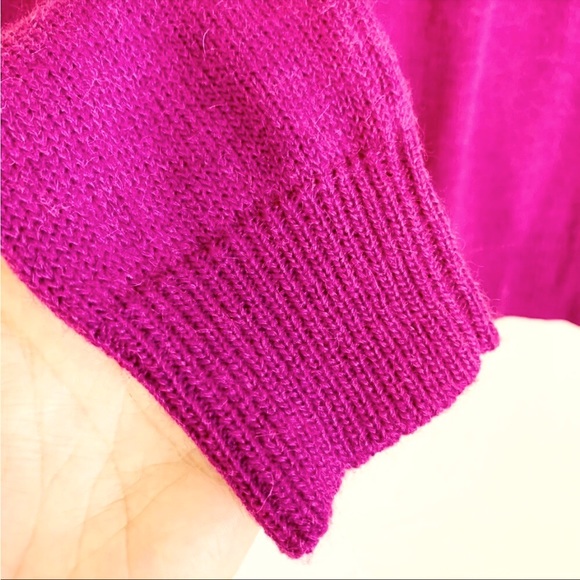 Plum sweater with pockets - Picture 6 of 8
